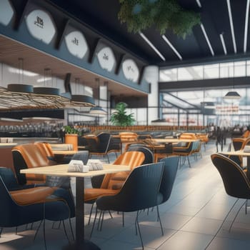Cafe. Image created by AI