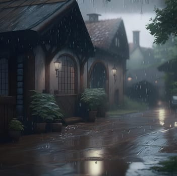 Rain. Image created by AI