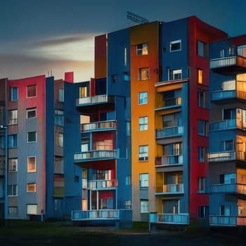 Multi-storey building. Image created by AI