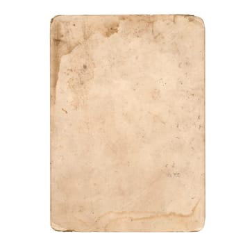 Old vintage paper texture isolated on white background