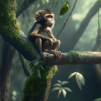 Monkey. Image created by AI