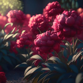 Peonies. Image created by AI