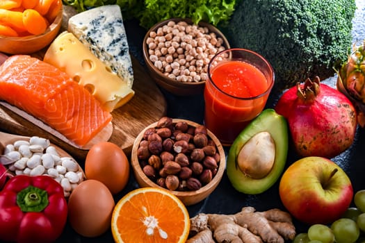 Food products representing the nutritarian diet which may improve overall health status