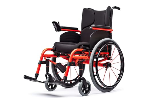 Wheelchair isolated on white background