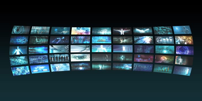 Multimedia Background For Digital Network On The Internet