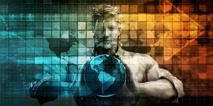 Internet World Wide Web Abstract Tech Background