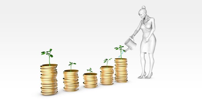 Finance Digital Data Accounting Technology Concept