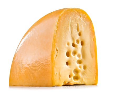 A yellow, medium-hard cheese, classified as a Swiss-type or Alpine cheese