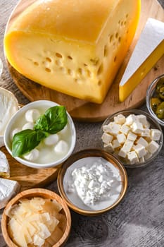 Composition with a variety of dairy products.