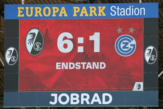 The result with a 6:1 victory in the first test match matched the game SC Freiburg - Grasshoppers GC Zurich  REGULATIONS PROHIBIT ANY USE OF PHOTOGRAPHS AS IMAGE SEQUENCES AND/OR QUASI-VIDEONann  Photo: Joachim Hahne/johapress