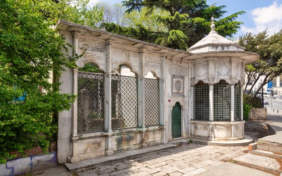 Haci Mehmet Emin Aga Fountain, or Sebil, near Dolmabahce palace, Istanbul, Turkey