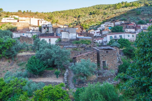 Huetre, beautiful little village in Las Hurdes Region, Caceres, Extremadura, Spain