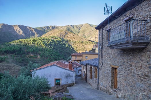 La Huetre, beautiful little village in Las Hurdes Region, Caceres, Extremadura, Spain