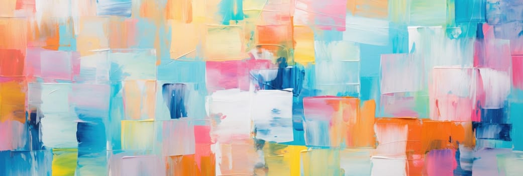 Abstract rough colorful art painting texture, with oil brushstroke on canvas. Generative AI