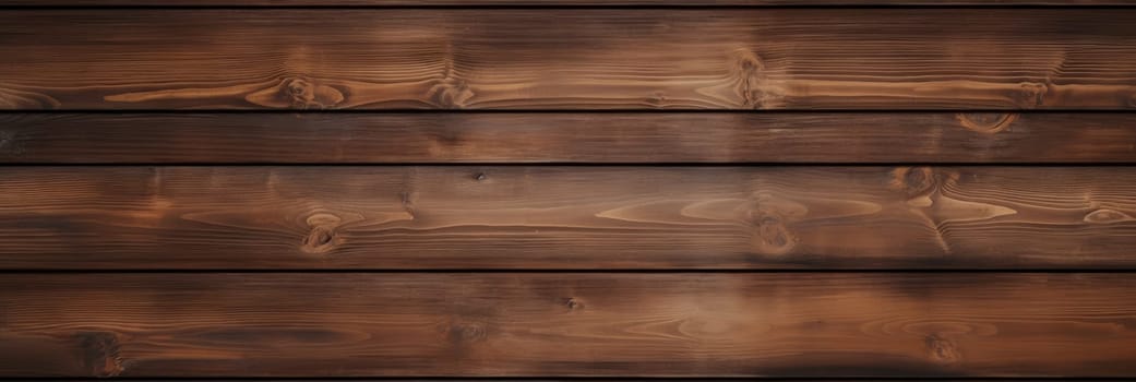 Old vintage brown wooden texture, wooden plank floor. Wood timber wall background. Generative AI