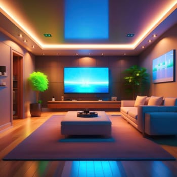 Home Cinema. Image created by AI