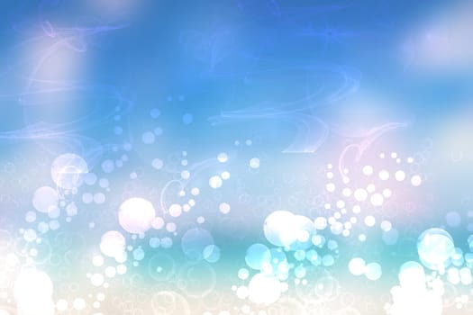 Abstract ocean background. Abstract bright blue turquoise tropical ocean with sparkling waves and light blue cloudy sky. Beautiful backdrop for summer holidays and travel advertising.