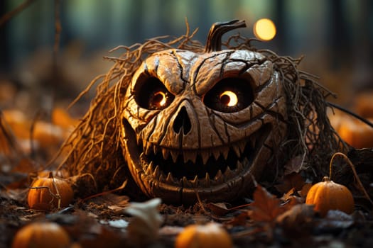 Halloween pumpkin. Generative AI