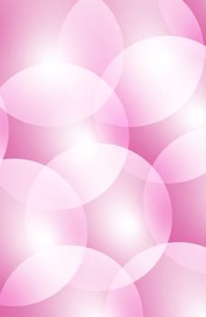 Abstract pink background with round bokeh