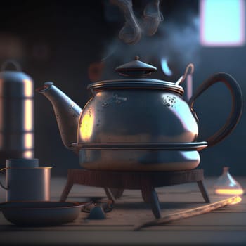 Kettle. Image created by AI