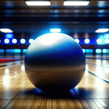 Bowling ball. Image created by AI