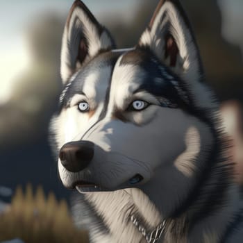 Husky. Image created by AI