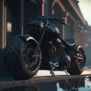 Black Bike. Image created by AI