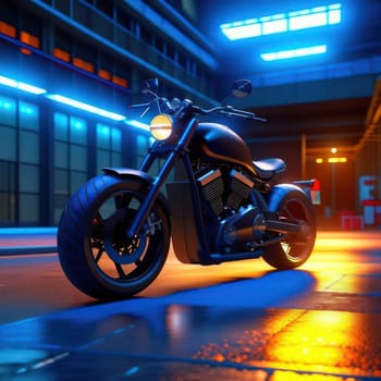 Black Bike. Image created by AI