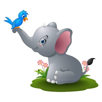 Cartoon baby elephant