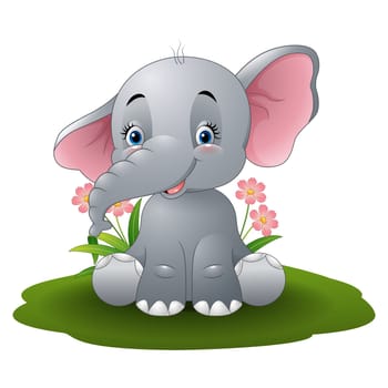 Cartoon baby elephant
