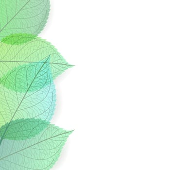 Background with stylized autumn leaves