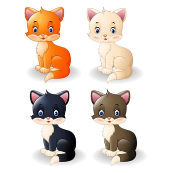 Cartoon cute cat collection