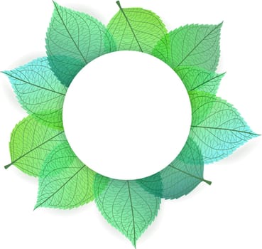 Background with stylized autumn leaves