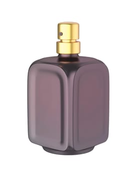 Luxury perfume bottle on white background