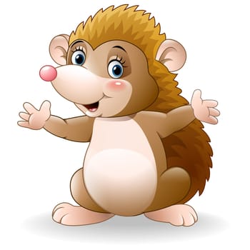 Cute hedgehog cartoon