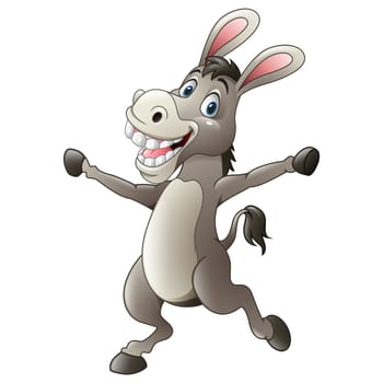 Cartoon funny donkey