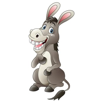 Cartoon funny donkey