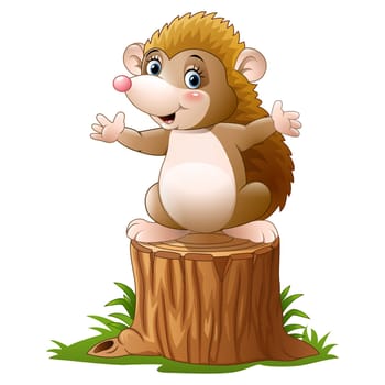 Cute hedgehog cartoon