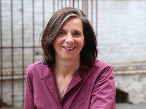 Katrin Göring-Eckardt (Bündnis 90-Die Grünen)  während TourDeDemokratie in der Gedenkstätte Moritzplatz Magdeburg am 19.07.2023