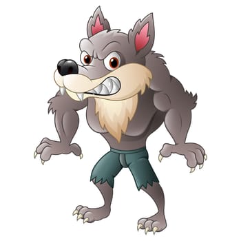 Cartoon werewolf