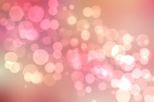 Abstract blurred fresh vivid spring summer light delicate pastel yellow pink orange bokeh background texture with bright circular soft color lights. Beautiful backdrop illustration.