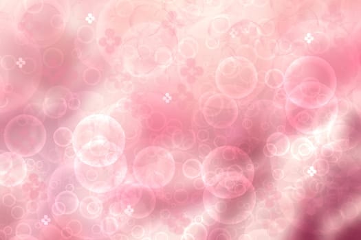 Abstract blurred fresh vivid spring summer light delicate pastel yellow pink orange bokeh background texture with bright circular soft color lights. Beautiful backdrop illustration.