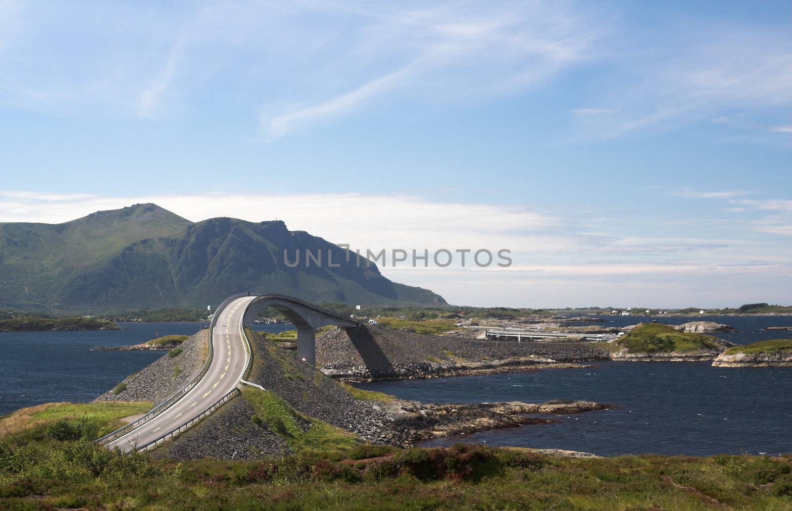 Vew at Atlantic road, Norway