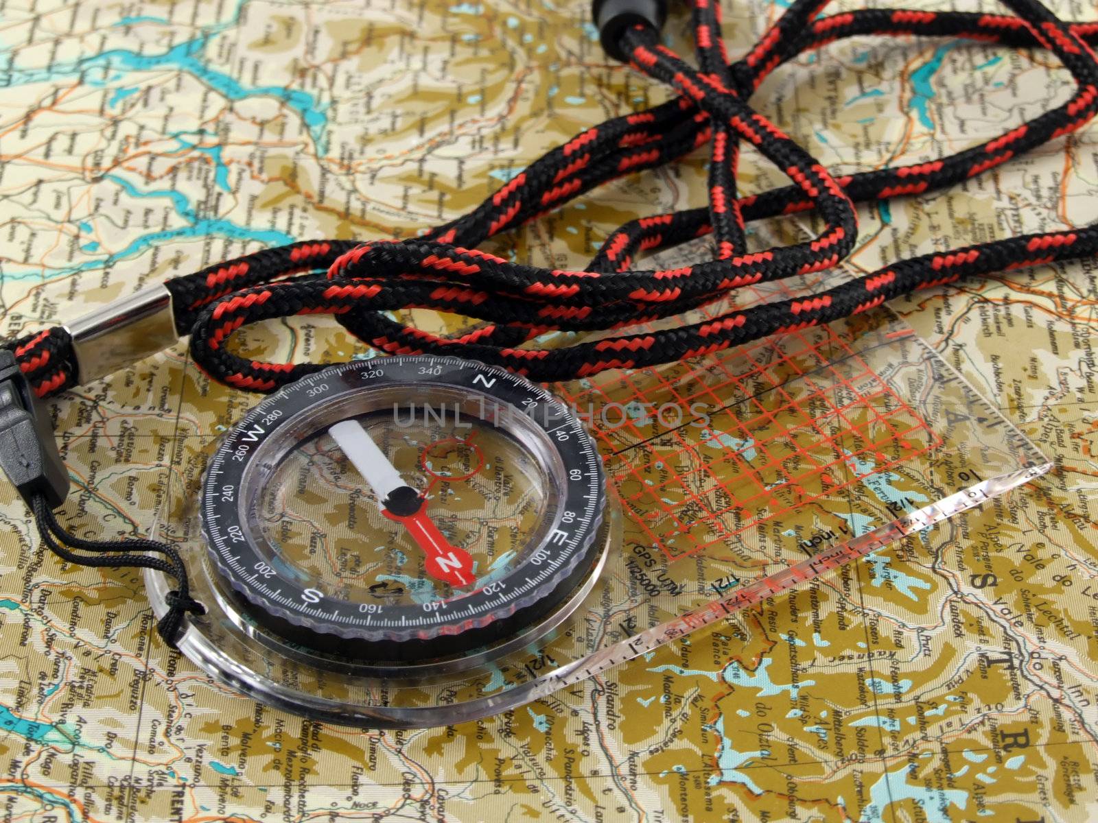 New compass on a map by PauloResende