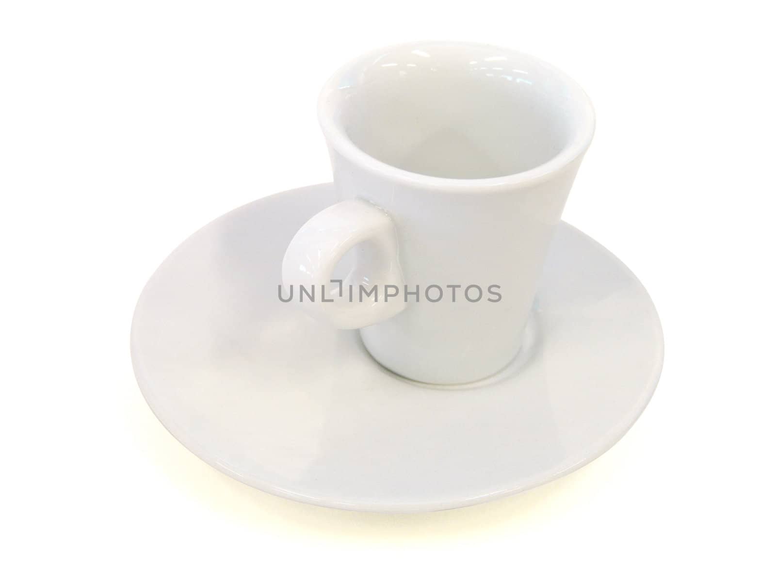 Porcelain cup isolated on white - Path inclued 