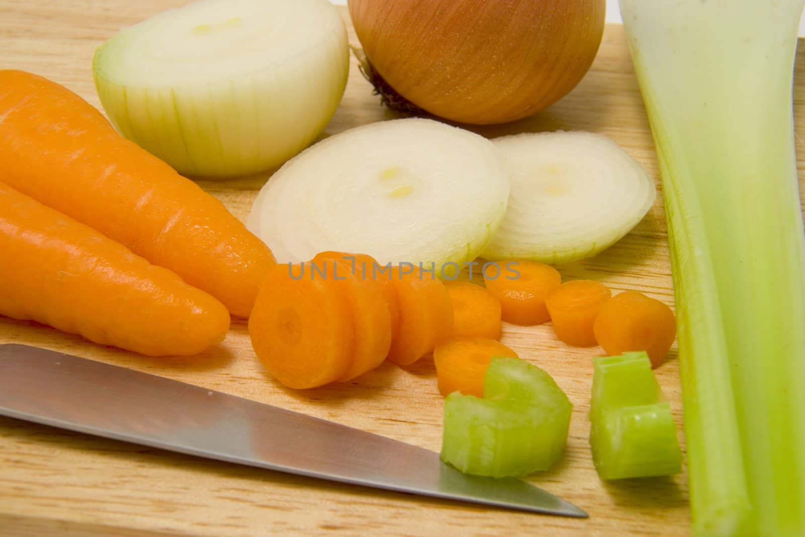 Fresh vegetables on a chopping board