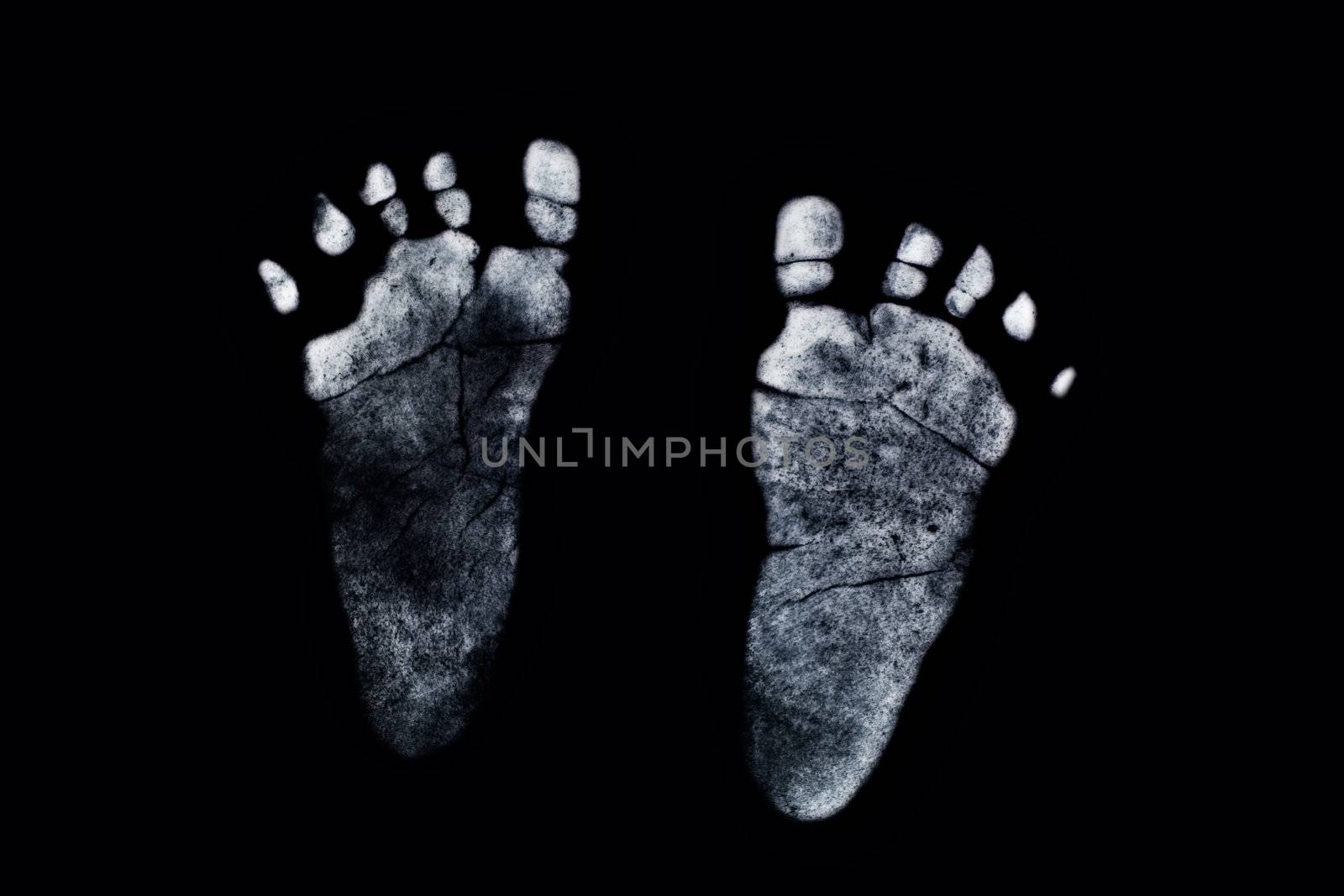 Newborn's feetprint  by StephanieFrey