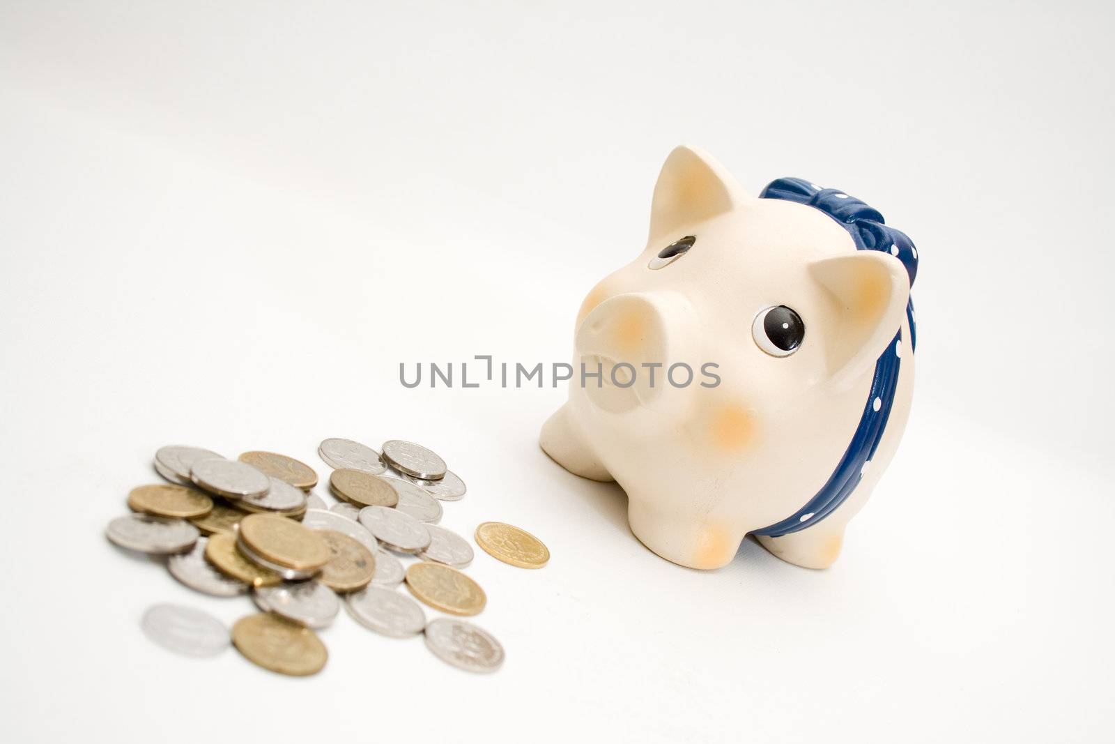 Piggy bank isolated on white by nubephoto