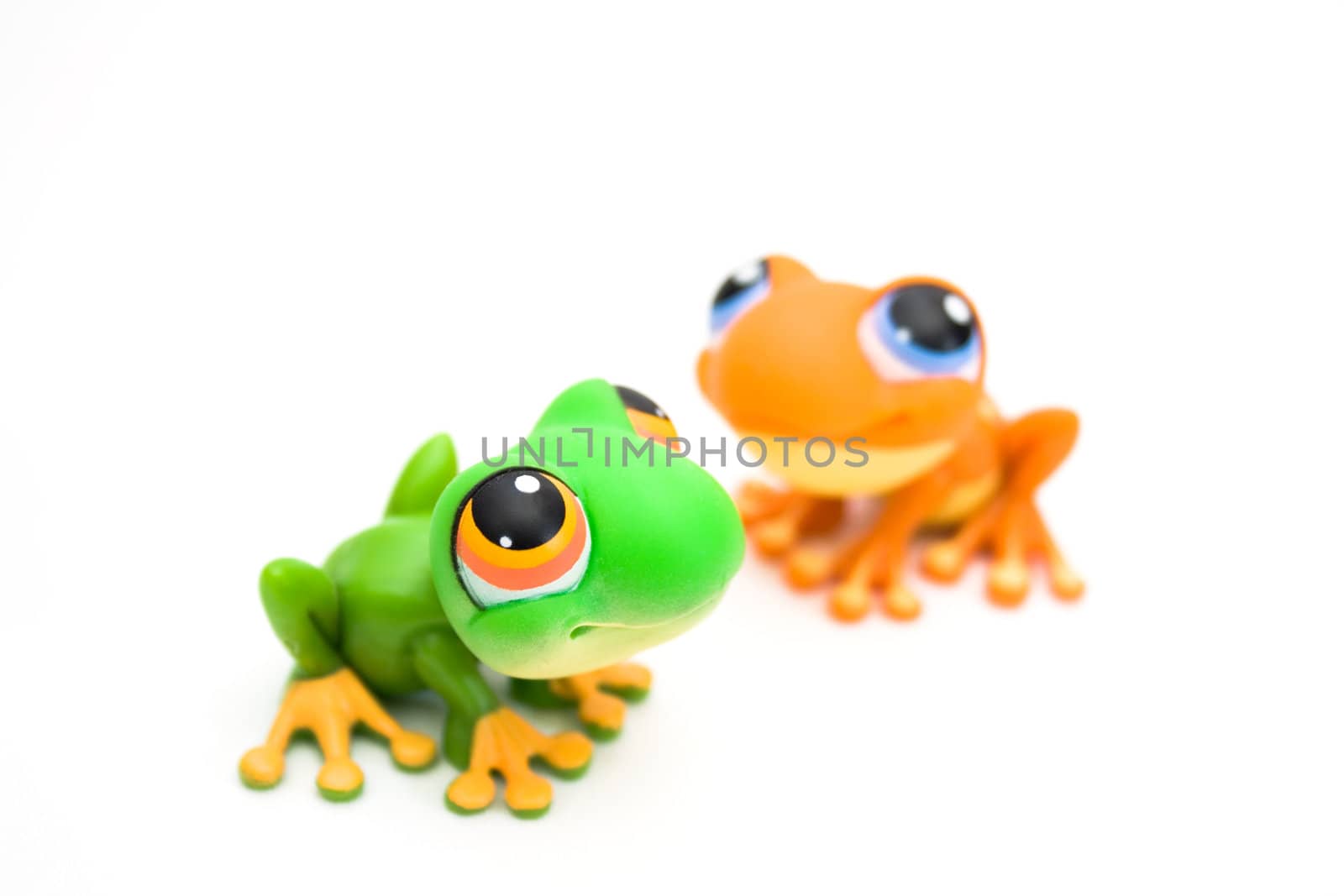 Two frog toys by nubephoto