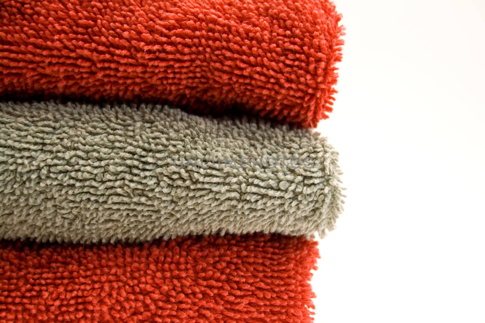 Small stack of bathroom towels
